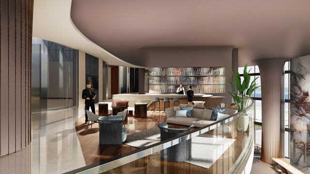 Mezzanine Lounge & Whiskey Bar — Bentley Residences Miami