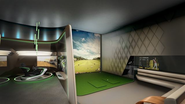 Game Room — Golf & Racing Simulators — Bentley Residences Miami