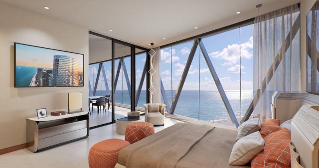 East Unit — Bedroom — Bentley Residences Miami