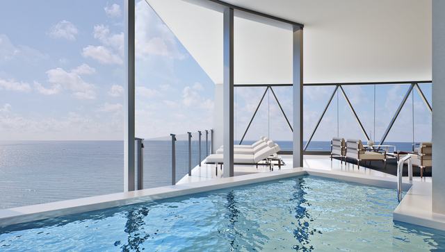 East Unit — Private Heated Pool — Bentley Residences Miami