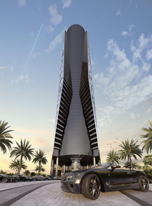 Collins Avenue Front View — Bentley Residences Miami