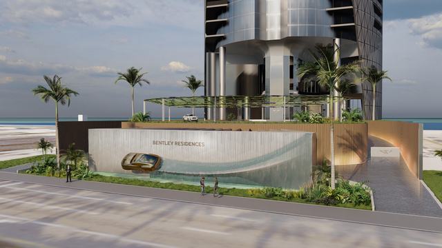 Main Entrance & Porte-Cochère — Bentley Residences Miami