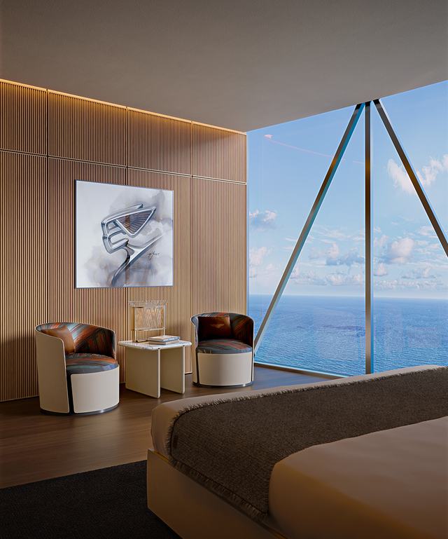 Penthouse — Sky Garage — Bentley Residences Miami