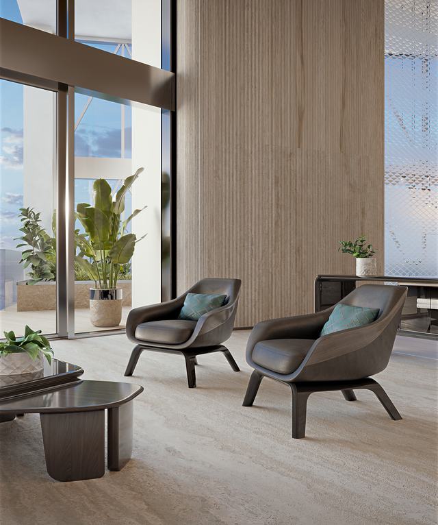 Penthouse — Lounge — Bentley Residences Miami