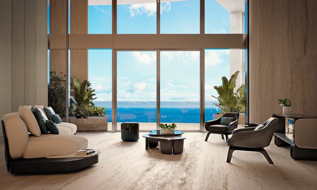 Penthouse — Bedroom & Lounge — Bentley Residences Miami