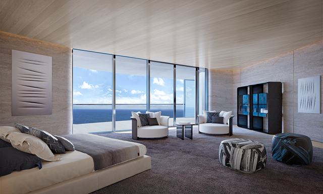 Penthouse — Home Office & Library — Bentley Residences Miami