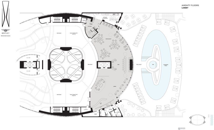 Amenity Floors — Lobby — floor plan